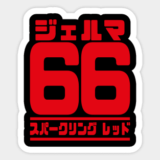 Germa 66, Sparking Red Japanese Sticker